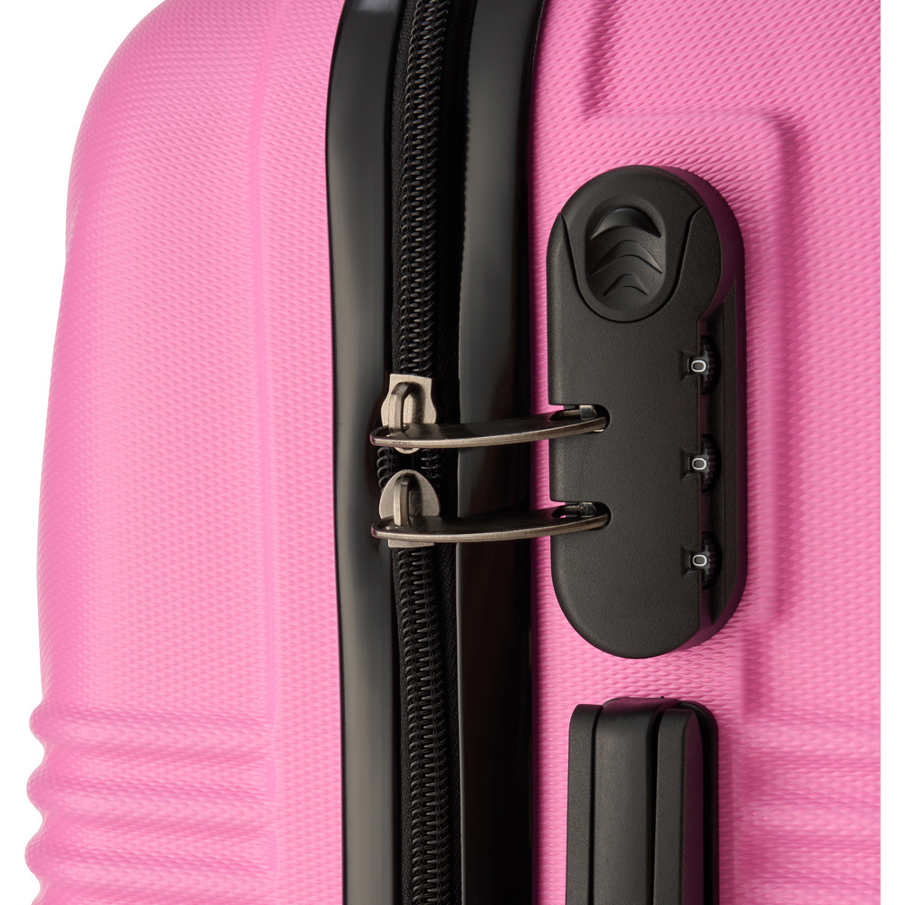SA Products Hot Pink Hardshell Airline Approved Cabin Suitcase Image 4