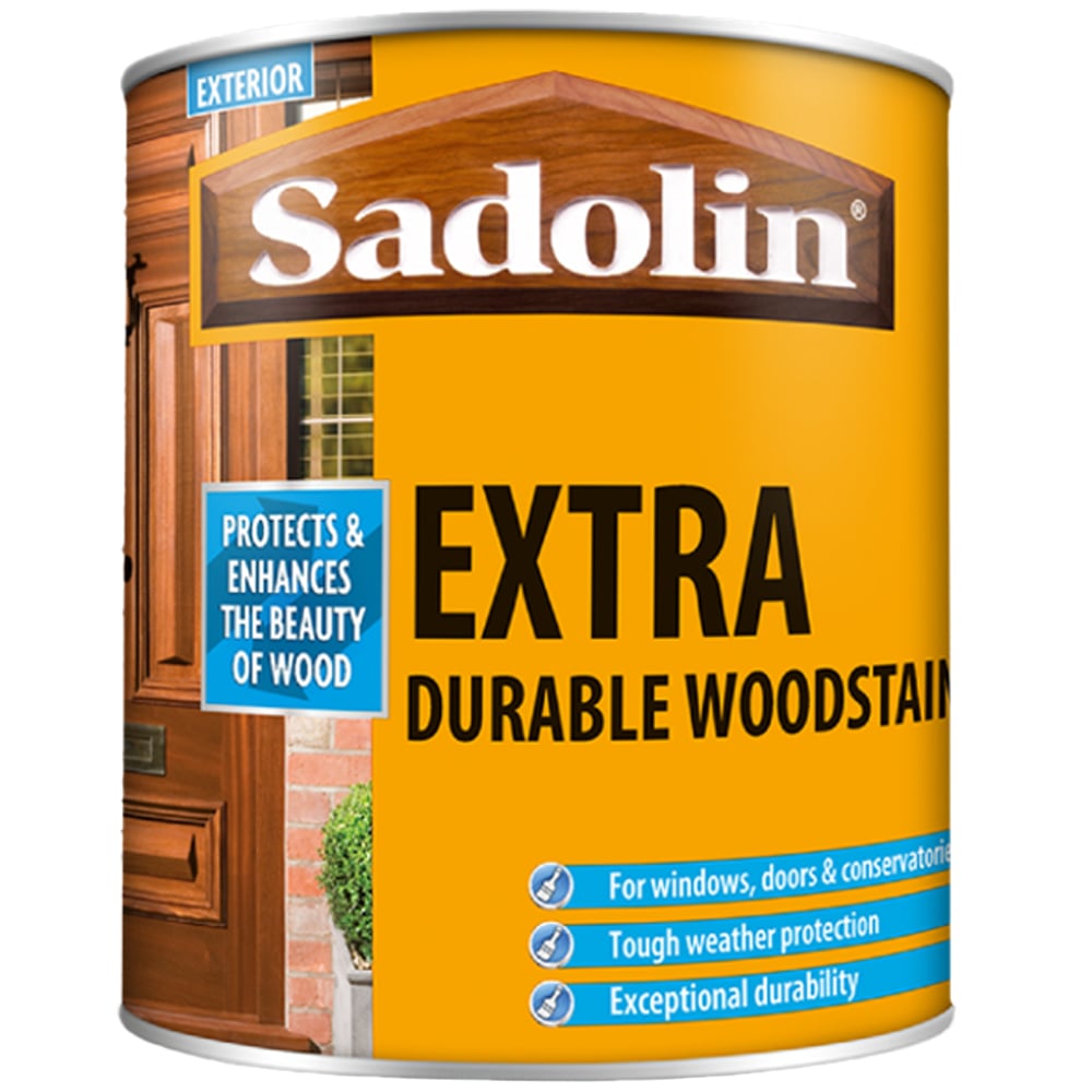 Sadolin Extra African Walnut Exterior Woodstain 1L Image 2
