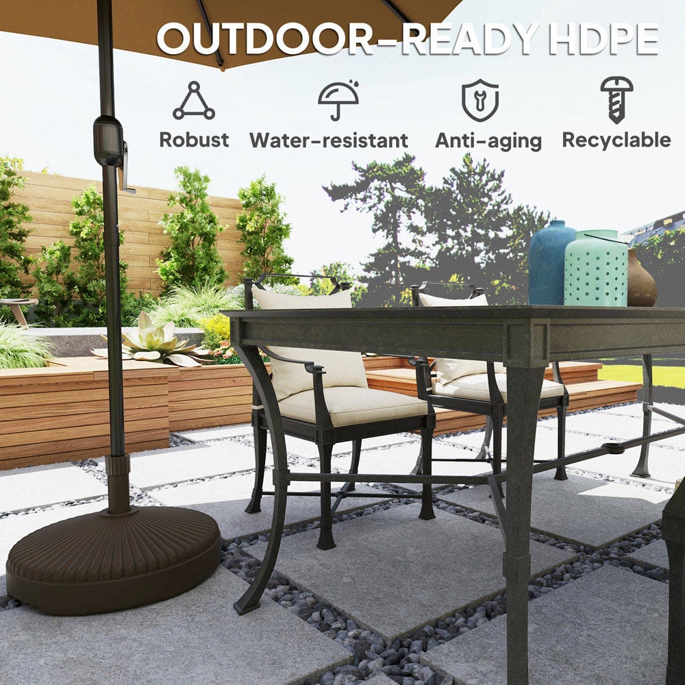 Outsunny Brown Fillable Parasol Base Image 4