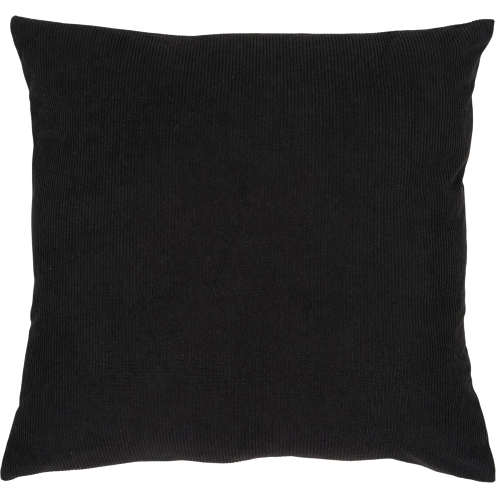 Pack of 2 Montana Corduroy Cushion Covers Black Image 3