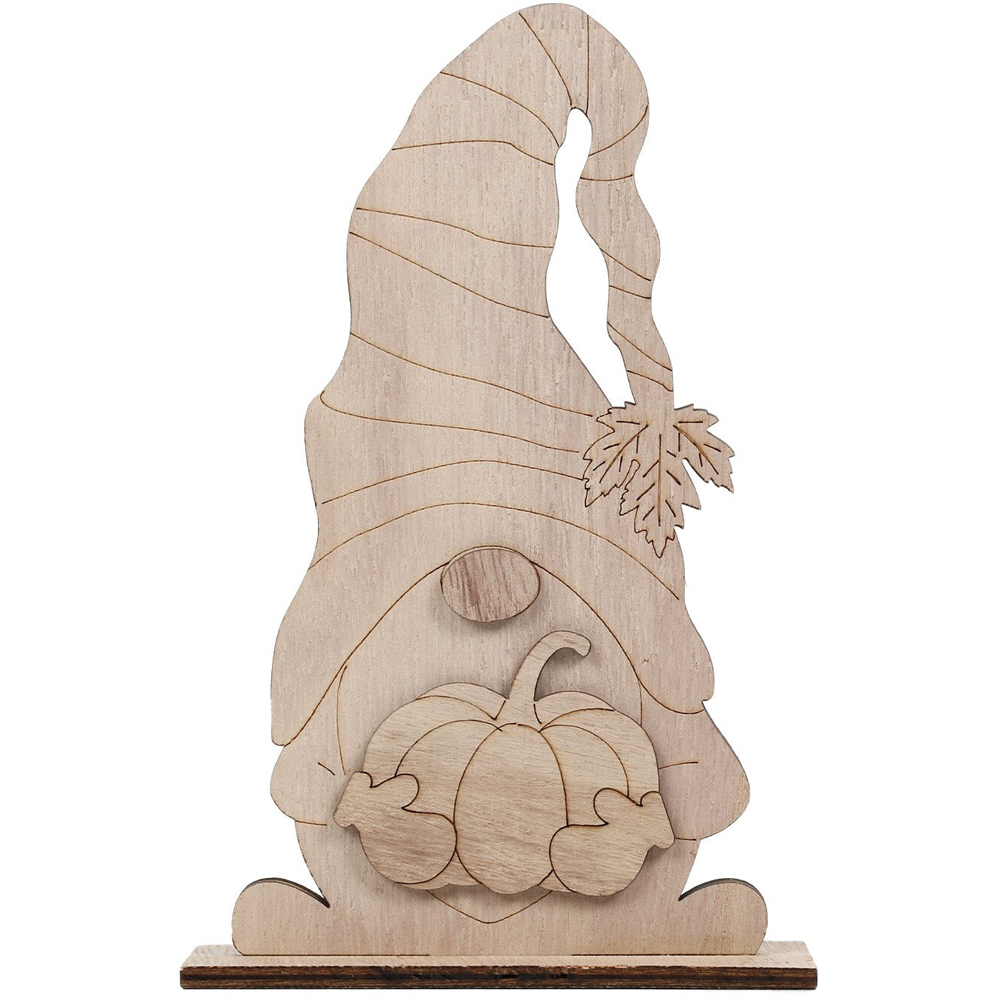 The Fall Collection Decorate Your Own Wooden Autumn Gonk Image