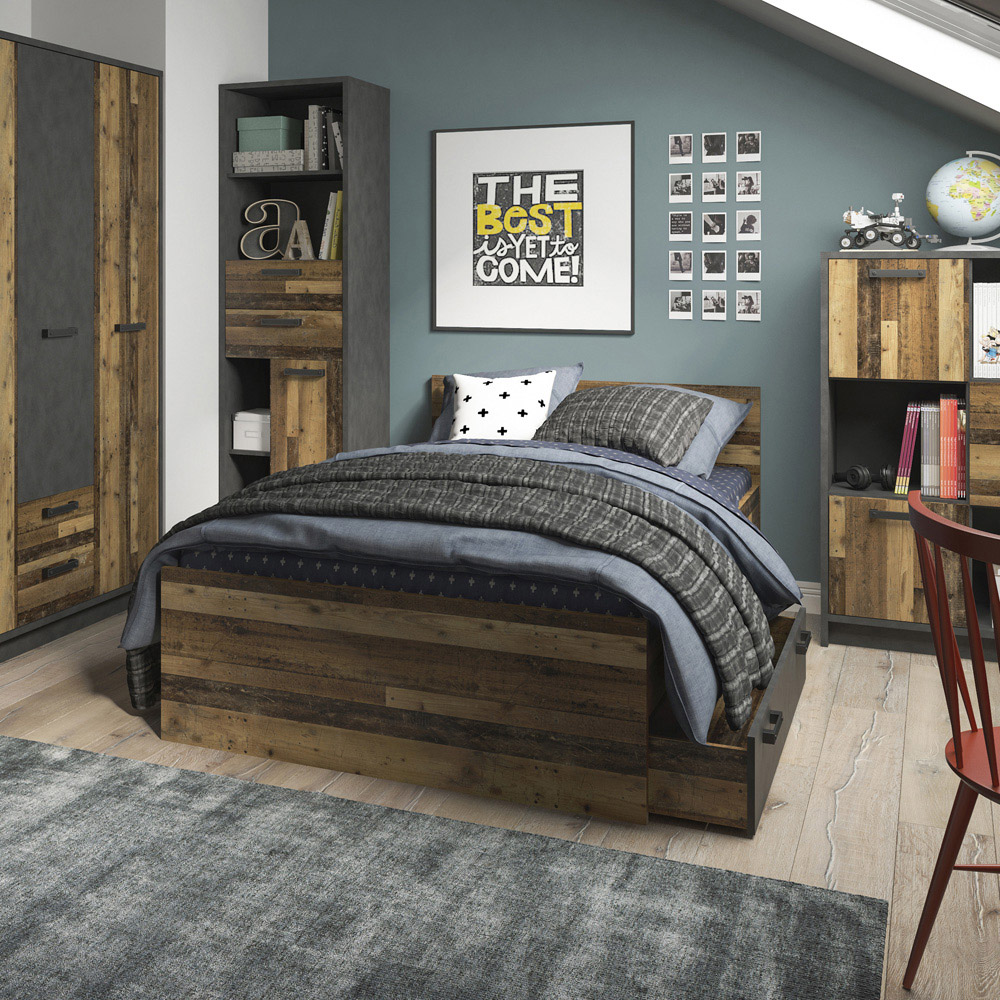 Florence Brooklyn Small Double Walnut Bed Frame Image 4