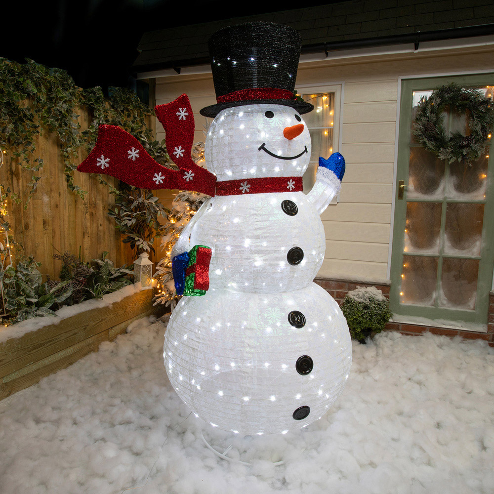 The Christmas Centre 200 LED Light-Up Pop-Up Snowman 6ft Image 5