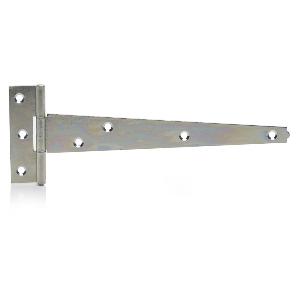 Wilko 8 inch Bright Zinc Plated Tee Hinge Image