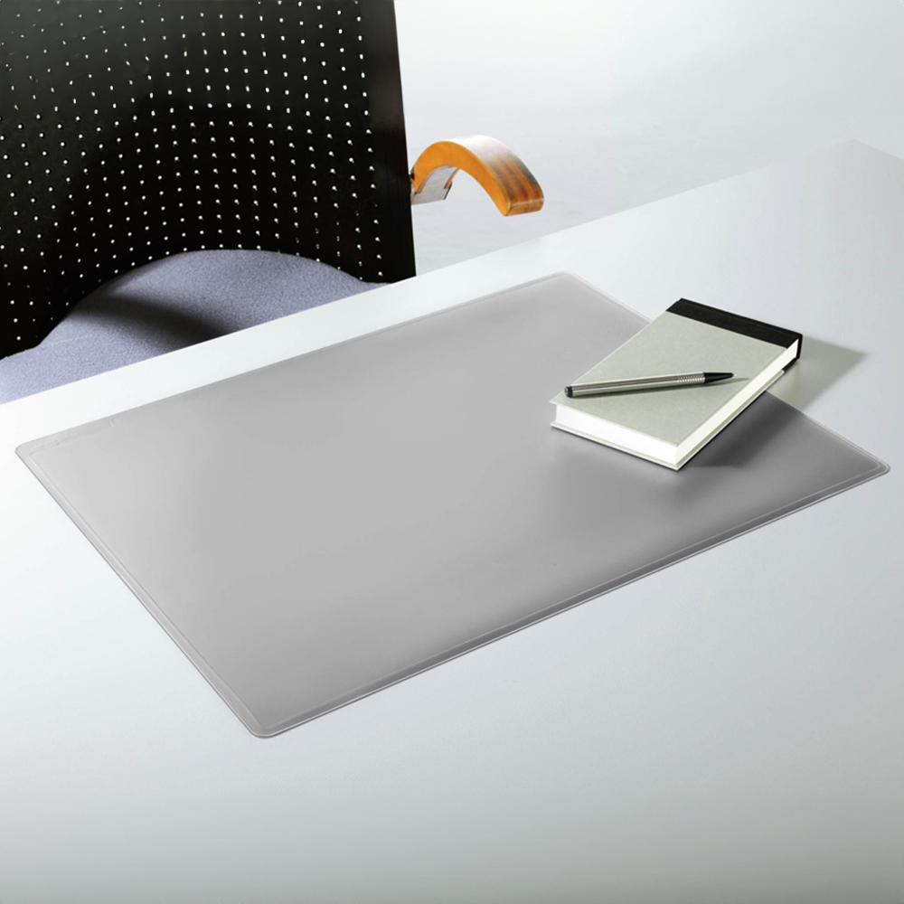 Durable Grey Smooth Non-Slip Desk Mat 53 x 40cm Image 2