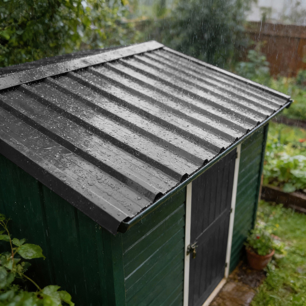 Harbour Housewares Anthracite Corrugated Metal Roofing Sheet 110 x 46cm 14 Pack Image 6