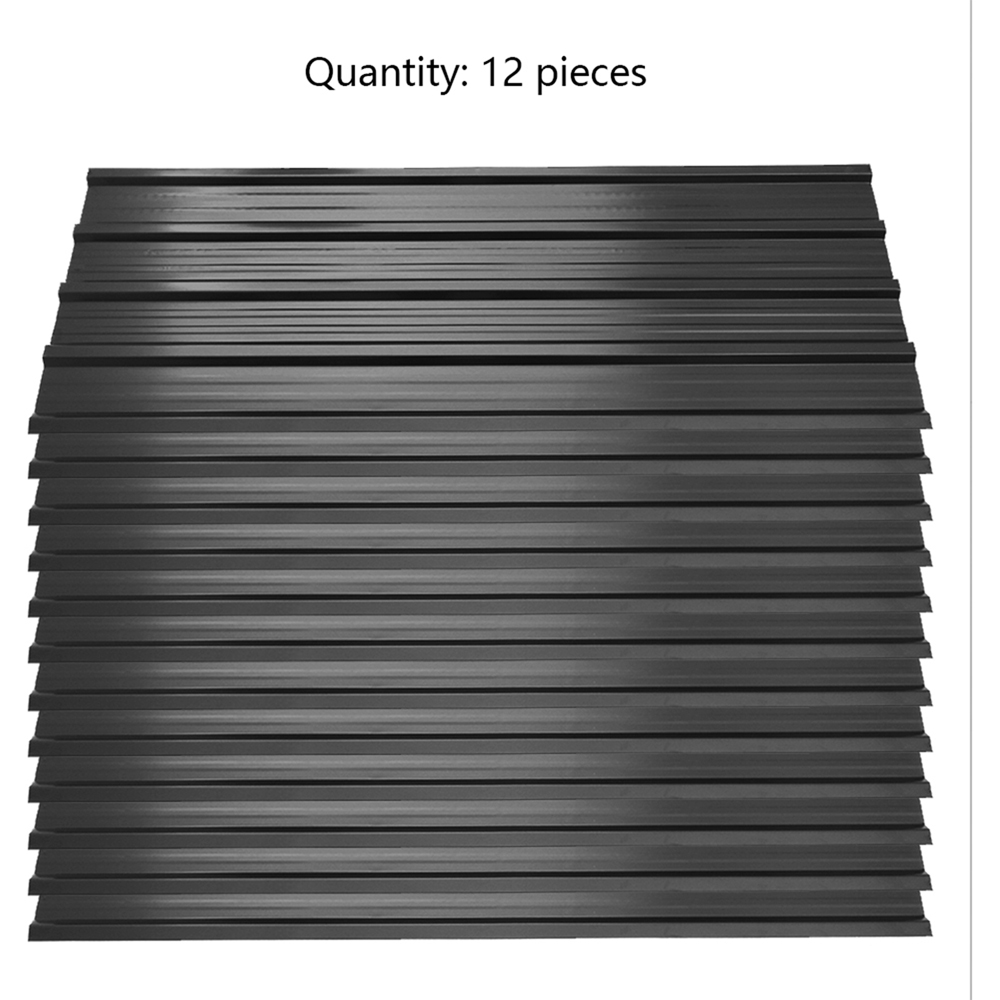 Living and Home 3.7 x 1.4ft 12 Pack Corrugated Steel Panels with Screws Image 7