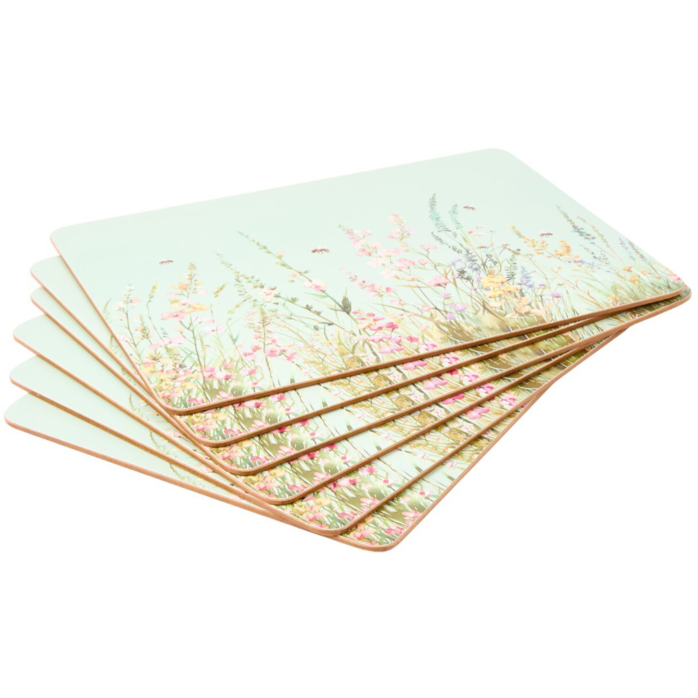 Pack of 6 Floral Bees Placemats Image 5