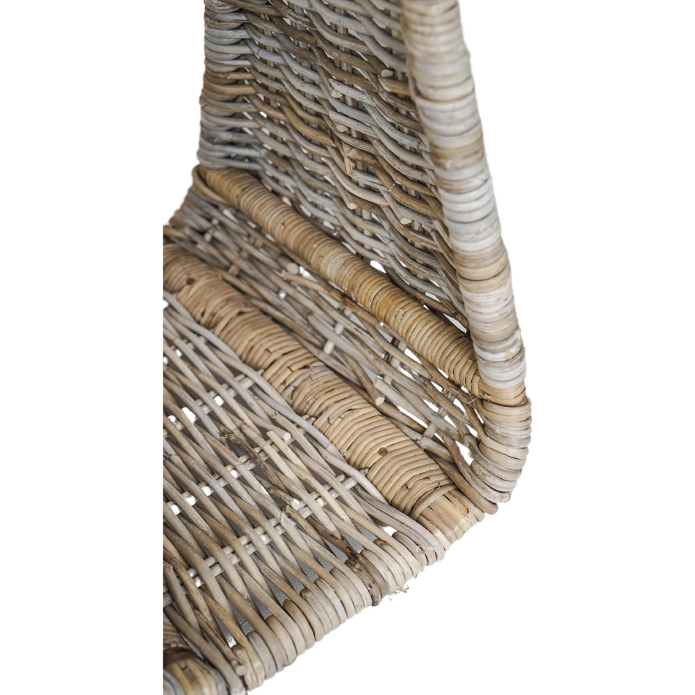 Ivyline Natural Rattan Tall Rustic Log Storage Basket Image 4