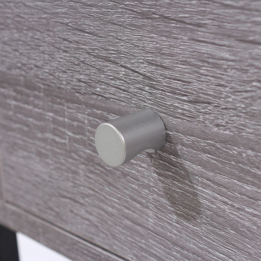 Core Products Kelly Single Drawer Single Shelf Grey Oak Effect Compact Bedside Cabinet Image 7