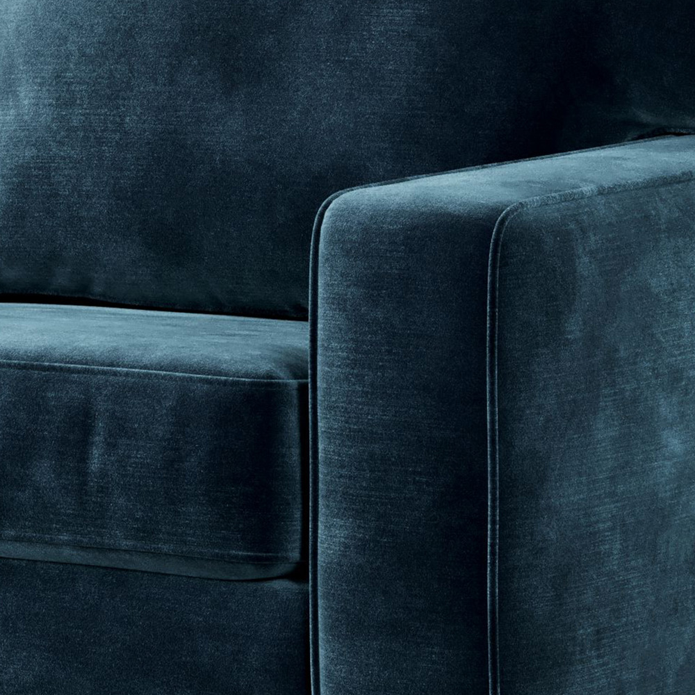 Jay-Be Urban 2 Seater Luxe Velvet Charcoal Sofa Bed with e-Pocket Mattress Image 3