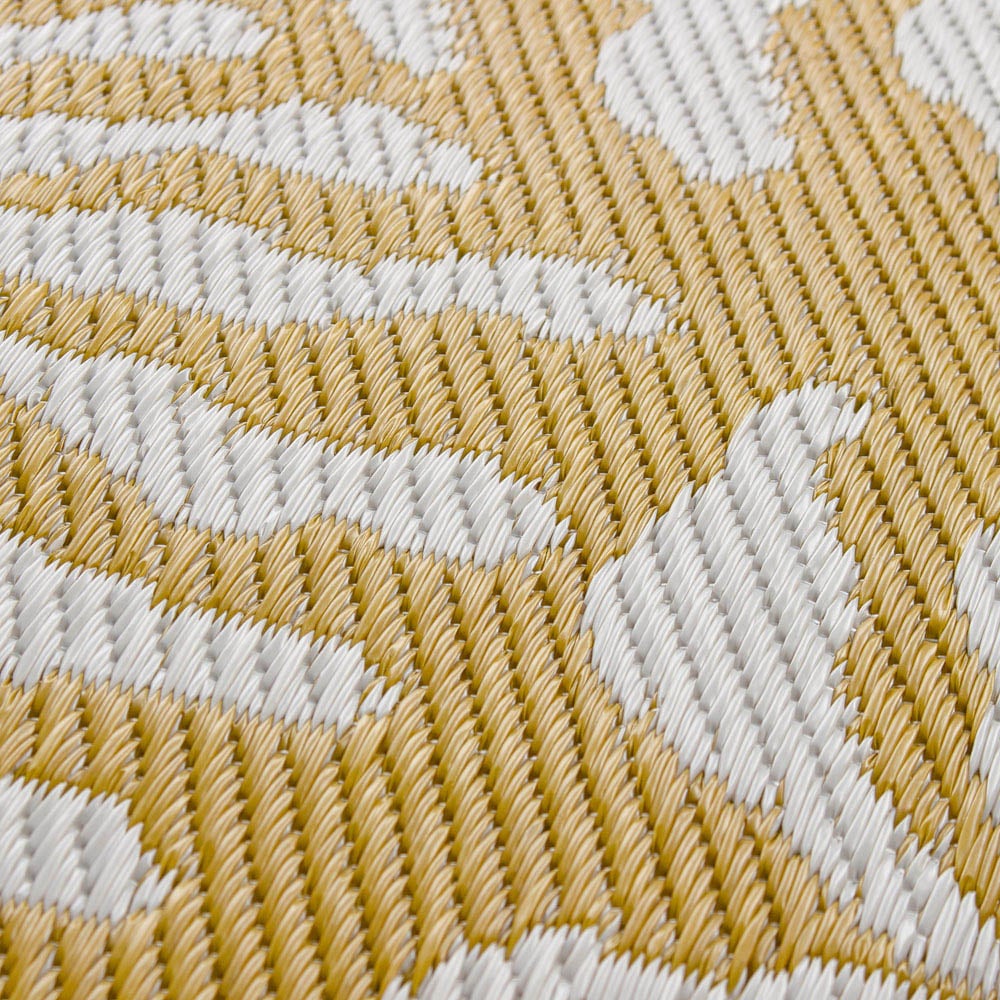 furn. Tocorico Mustard Recycled Outdoor Rug 120 x 180cm Image 4