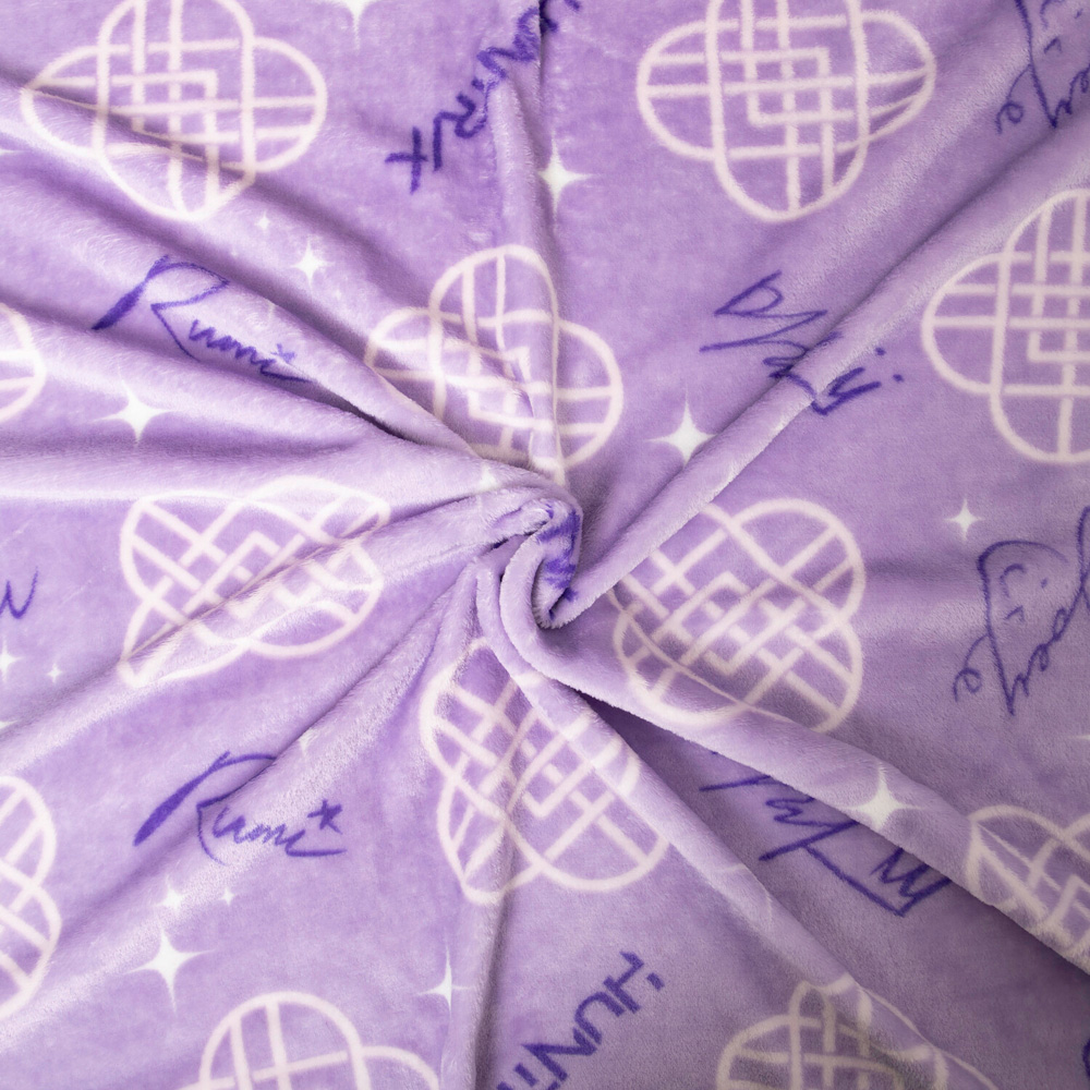 K-Pop Demon Hunters Fleece Throw Lilac Image 6