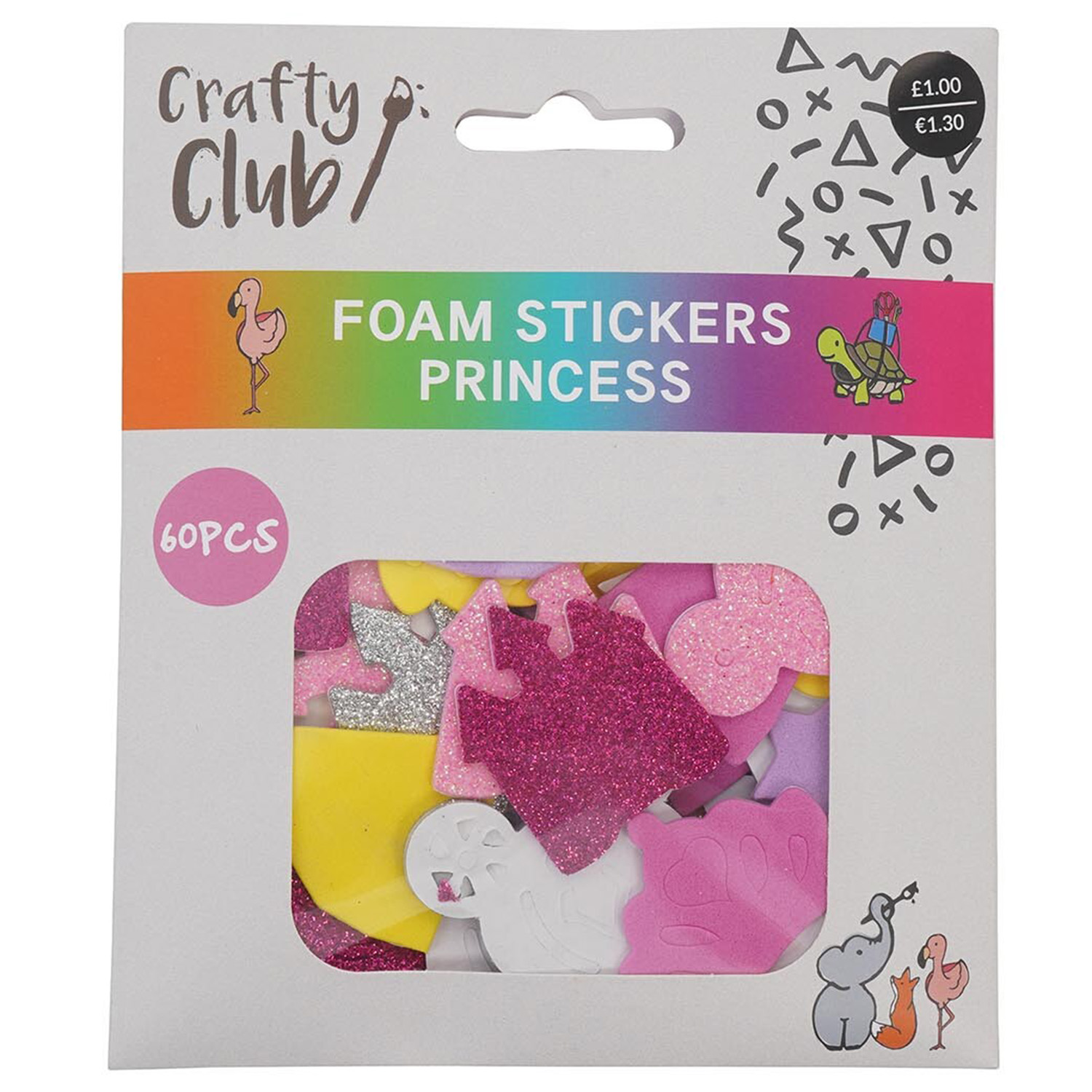 Crafty Club Foam Stickers Dinosaur or Princess Image 1