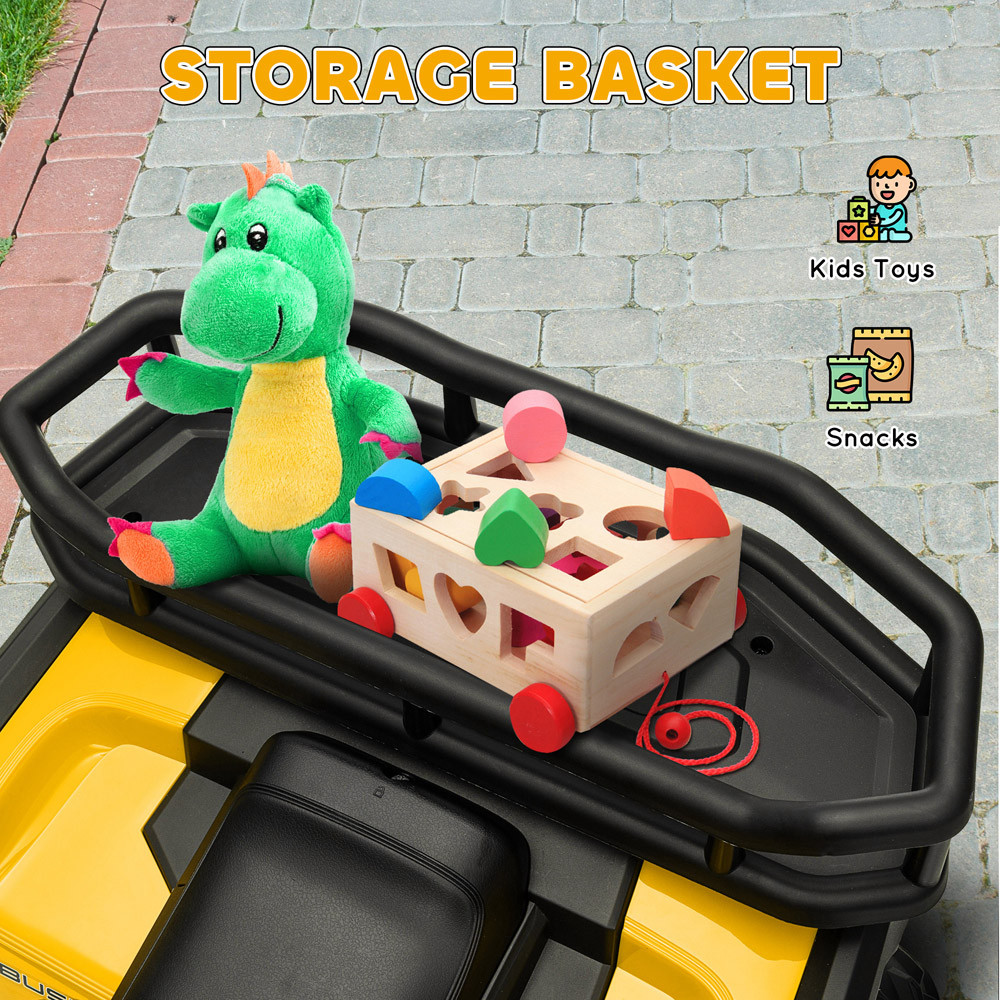 Tommy Toys Yellow Kids Quad Bike with 4 Suspension Wheels Image 5