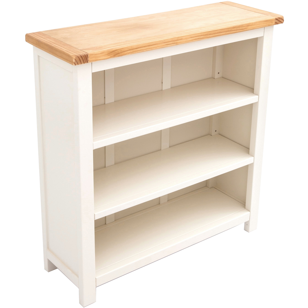 Maggiori 3 Shelf Off White Bookcase Image 4