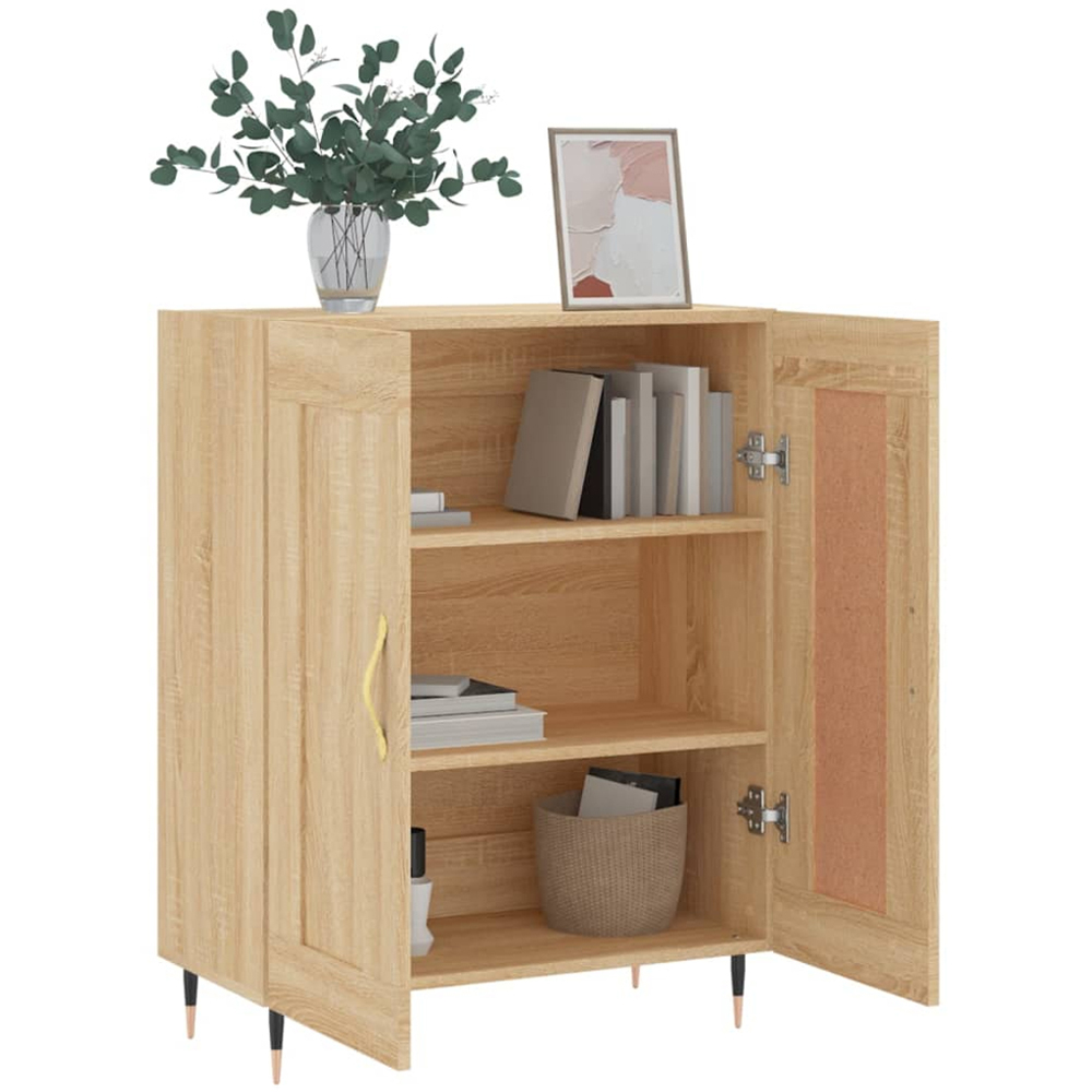 vidaXL 2 Door Sonoma Oak Sideboard Image 4