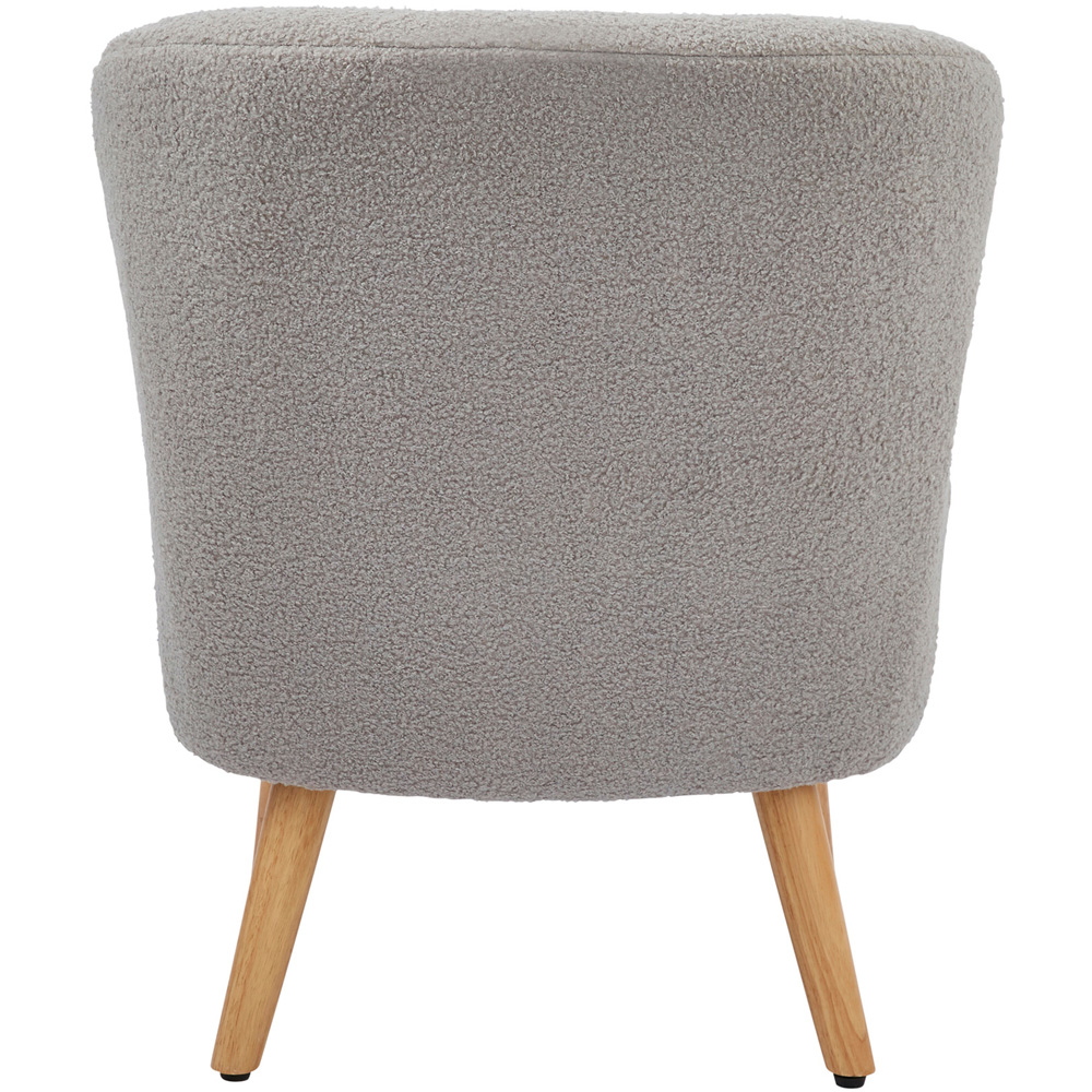 GFW Evie Grey Teddy Accent Chair Image 5