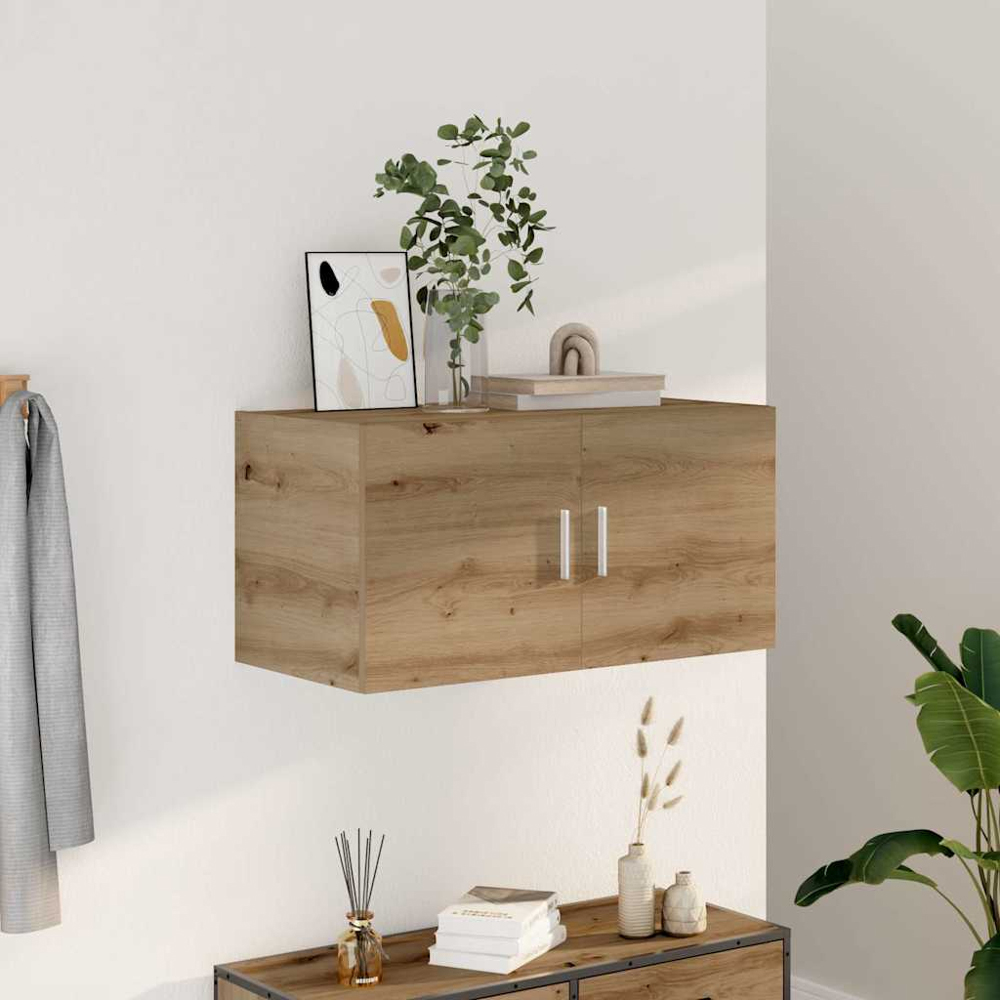vidaXL 2 Door Artisan Oak Wall Cabinet Image 9