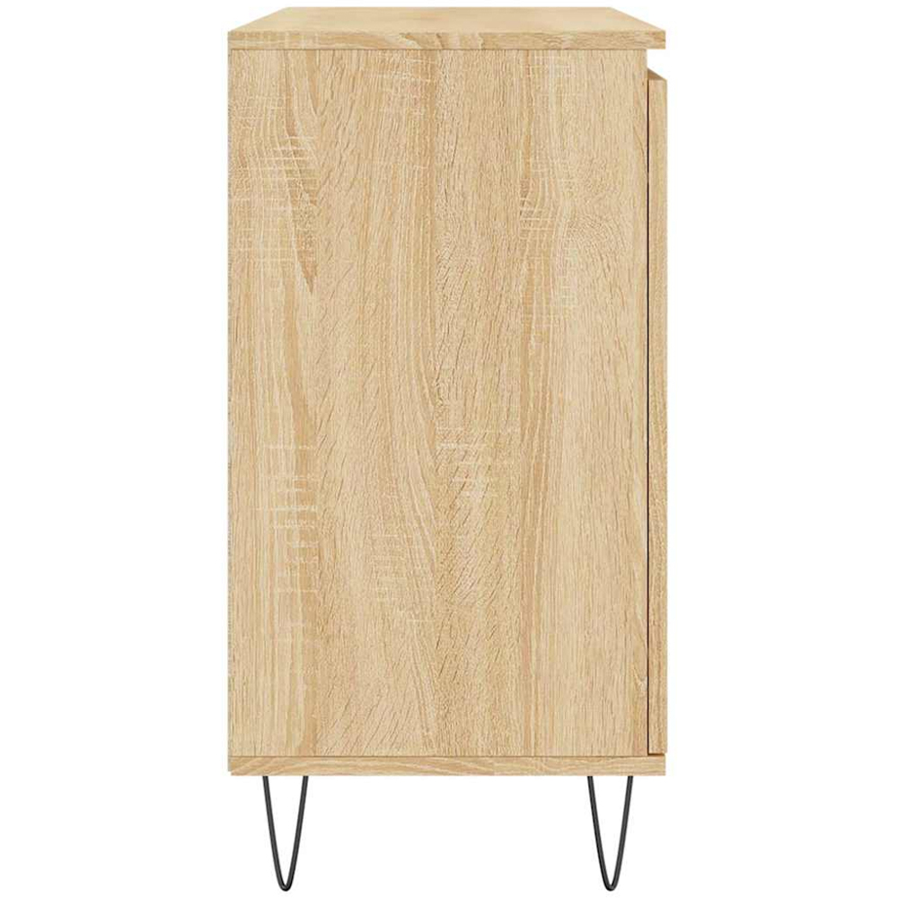 vidaXL 2 Door 2 Drawer Sonoma Oak Sideboard Image 7