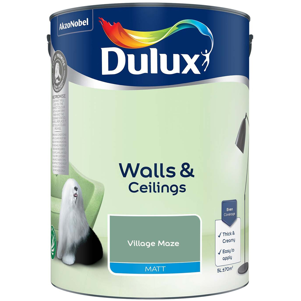Dulux Walls and Ceilings Matt Emulsion Paint - Village Maze Image 2