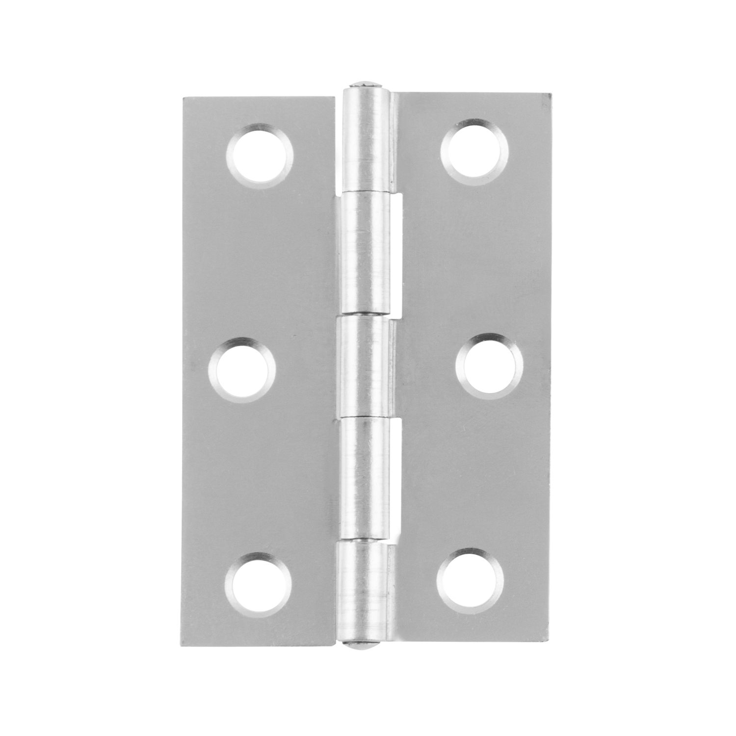 Hiatt 6cm Silver Steel Butt Hinge 2 Pack Image 2