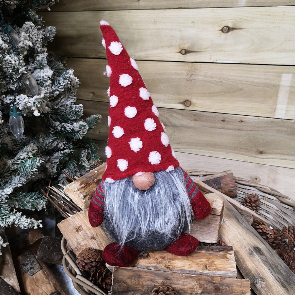 Samuel Alexander Festive Grey and Red Bearded Gonk 39cm Image 6