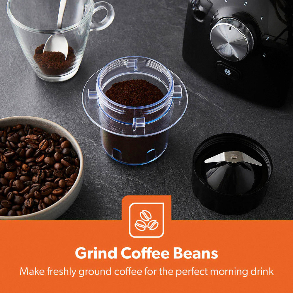 Geepas GSB44109UK-BK Black 1.8L 2-in-1 Food Jug Blender and Coffee Spice Grinder 600W Image 8