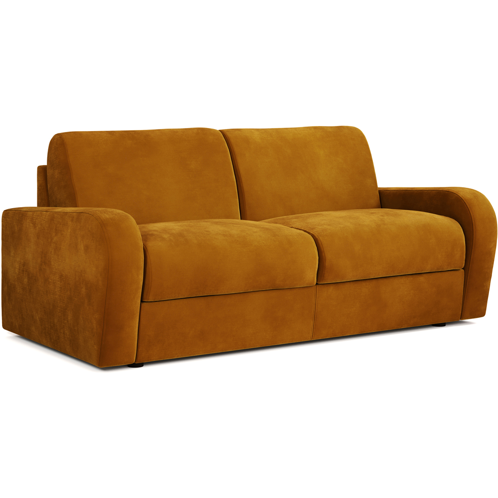 Jay-Be Deco 3 Seater Luxe Velvet Saffron Sofa Bed with e-Sprung Mattress Image 2
