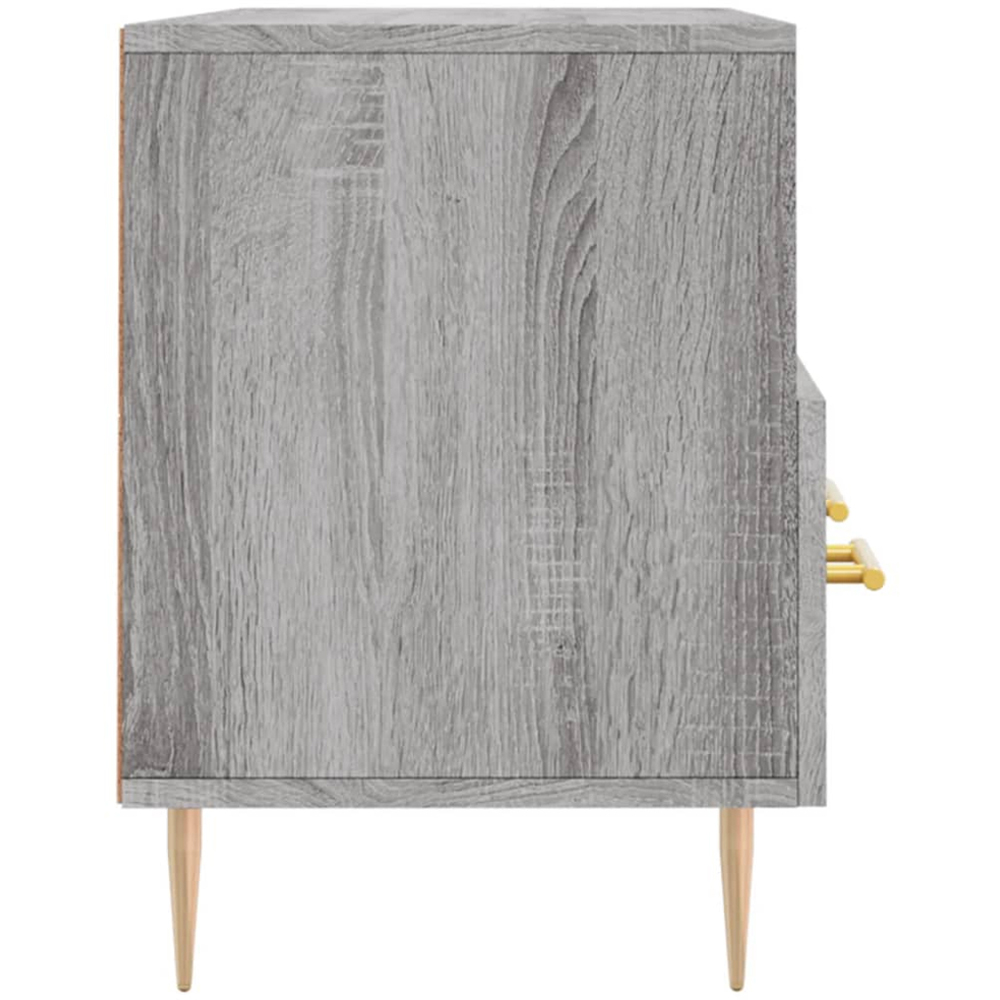 vidaXL 3 Drawer 3 Shelf Grey Sonoma TV Cabinet Image 7