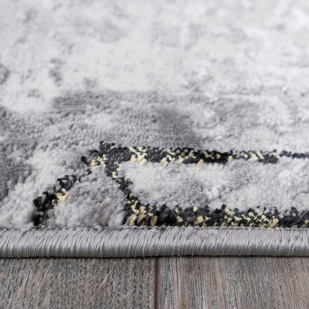 Kukoon Hatton Busby Gold Abstract Rug 60 x 110cm Image 6