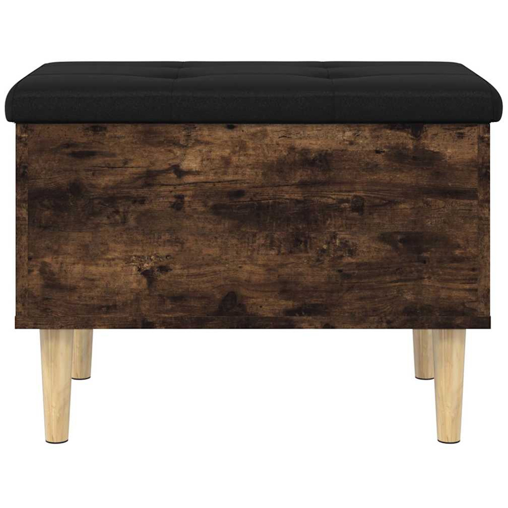 vidaXL Smoked Oak Lift-Up Seat Storage Bench Image 4
