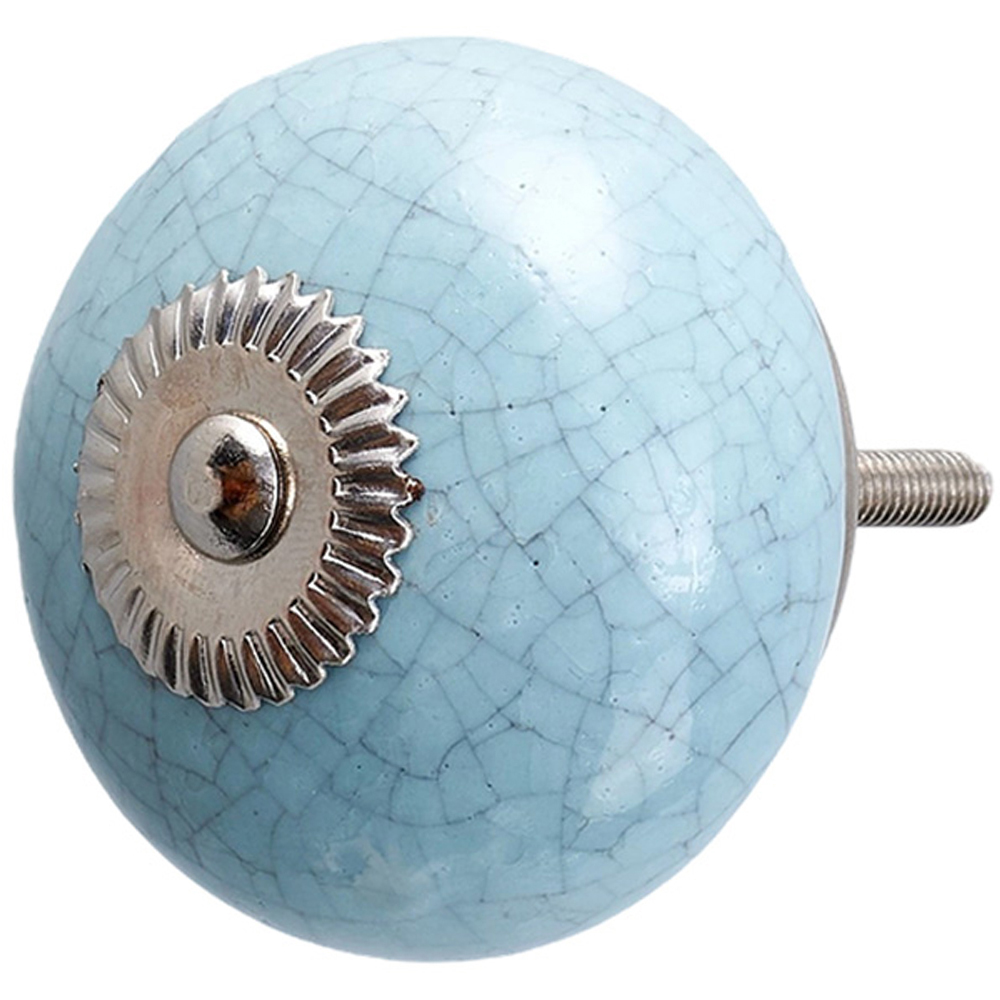 Living and Home Classic Ceramic Furniture Knob with Crackle Finish 6 Pack Image 5