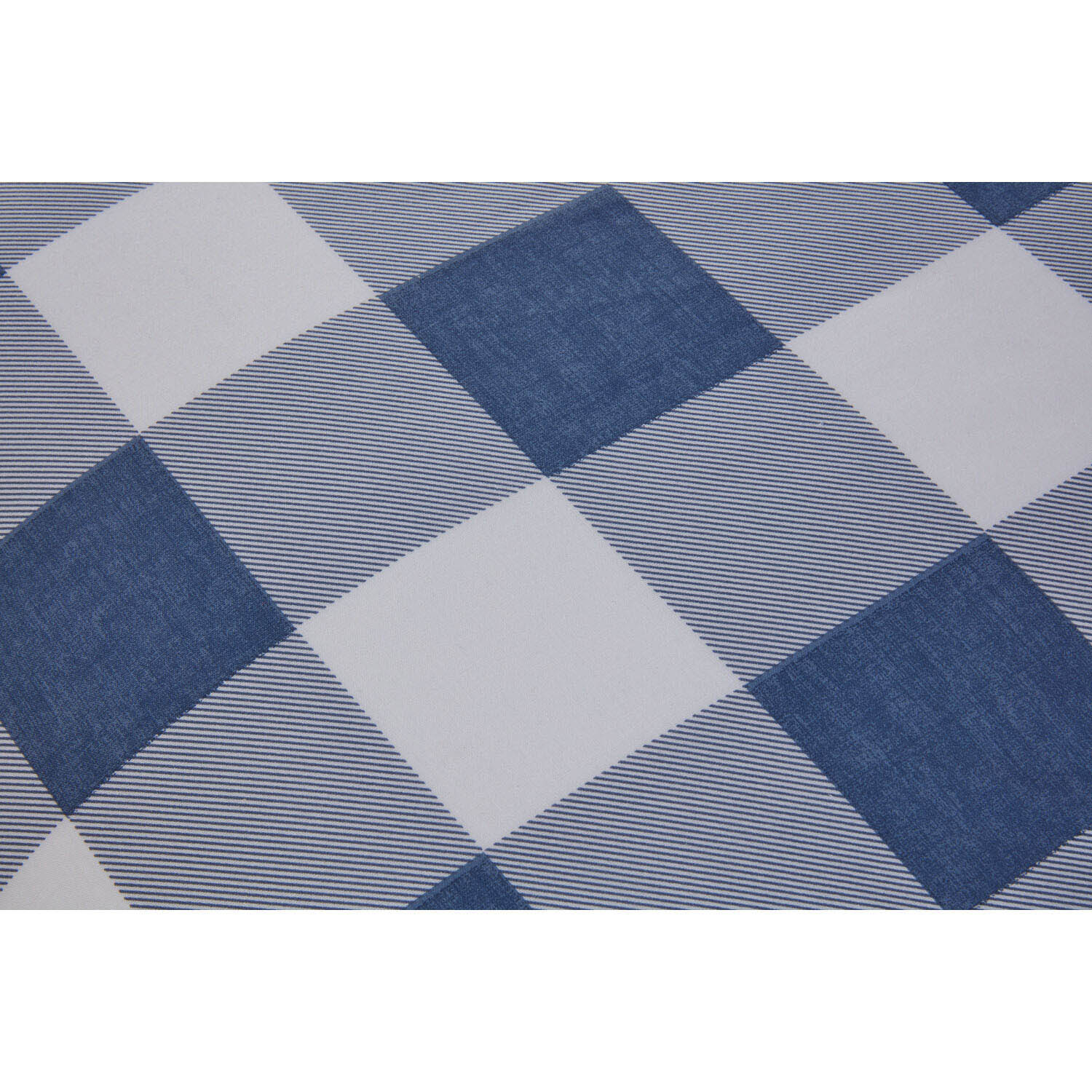 Portland Check Duvet Cover and Pillowcase Set - Navy / Superking Image 4