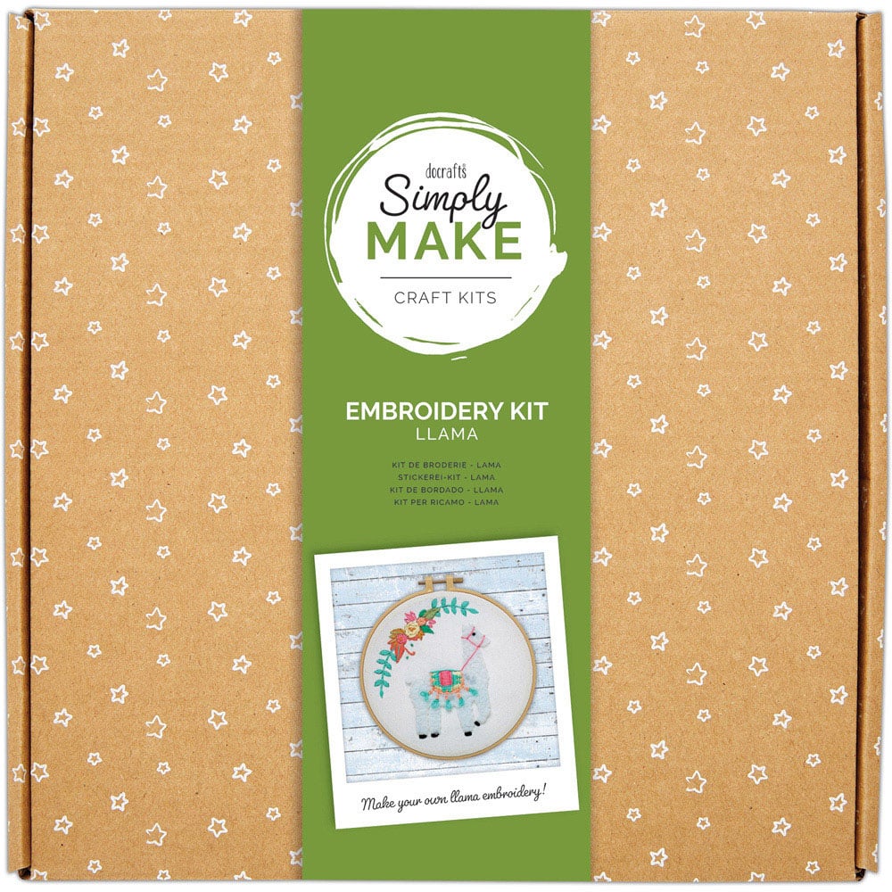 Simply Make Llama Embroidery Kit Image 1