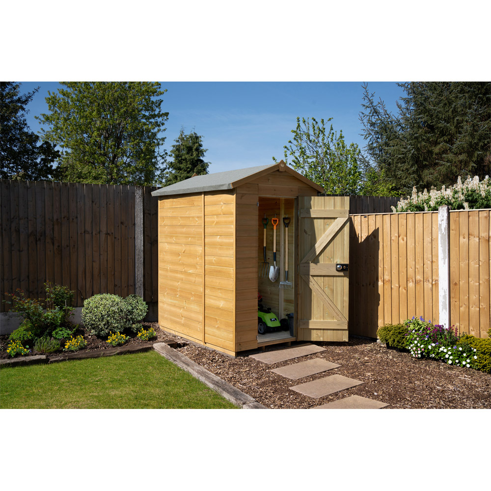 Forest Garden Timberdale 4 x 6ft Apex Shed Image 4