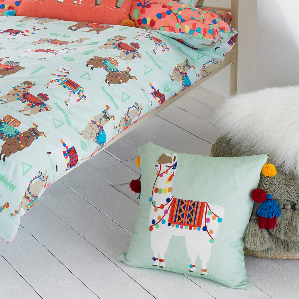 little furn. Llamarama Toddler Duvet Cover Set Image 3