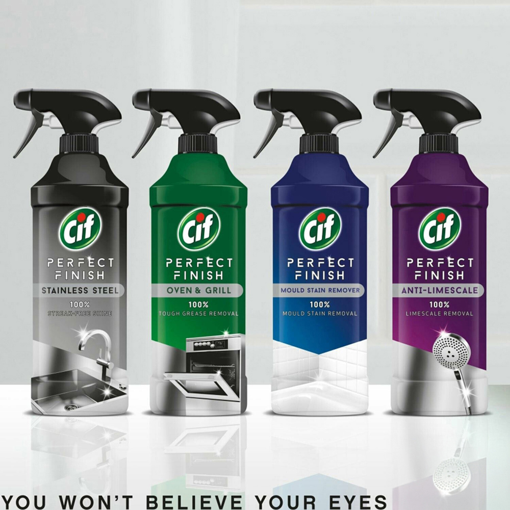 CIF Perfect Finish Stainless Steel Streak Free Shine Spray 435ml 2 Pack Image 5
