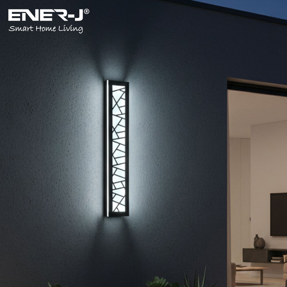 ENER-J PrismGrid 30W CCT Adjustable and Dimming Geometrical Acrylic LED Wall Light 60 x 11cm Image 5