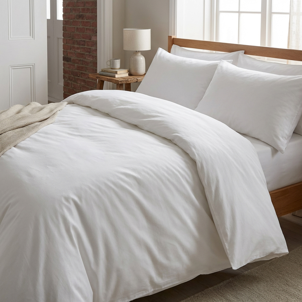 Divante Deviante King White Luxe Cotton Duvet Cover Set Image 5