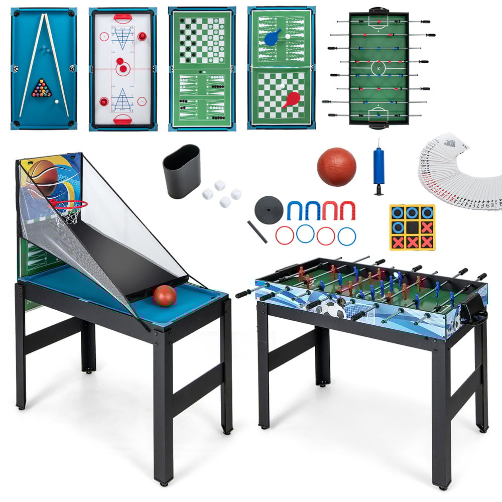 Costway 14 in 1 Game Table Play Set Image 4