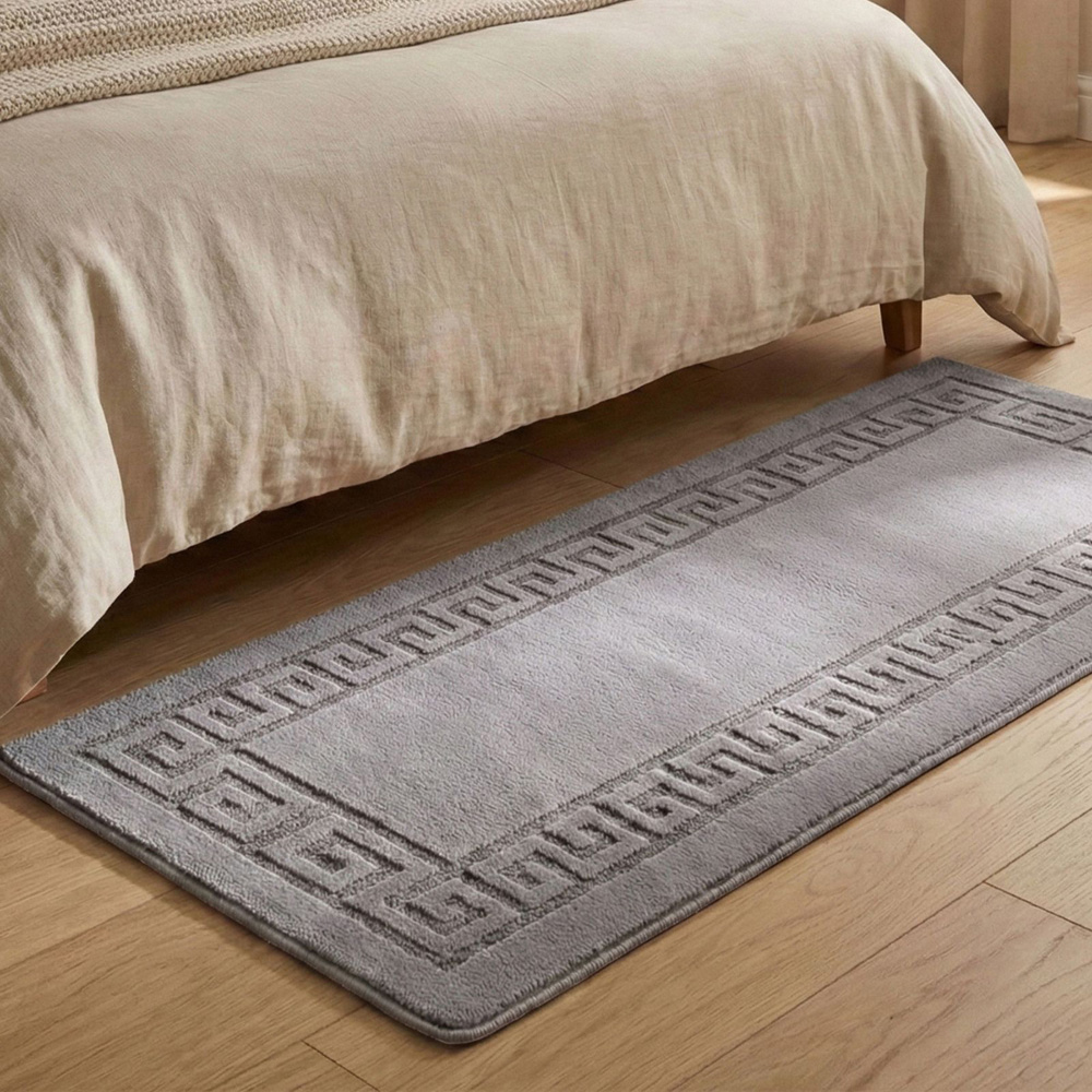 Smart Living Dark Grey Plain Gel Back Non-Slip Mat 60 x 220cm Image 4