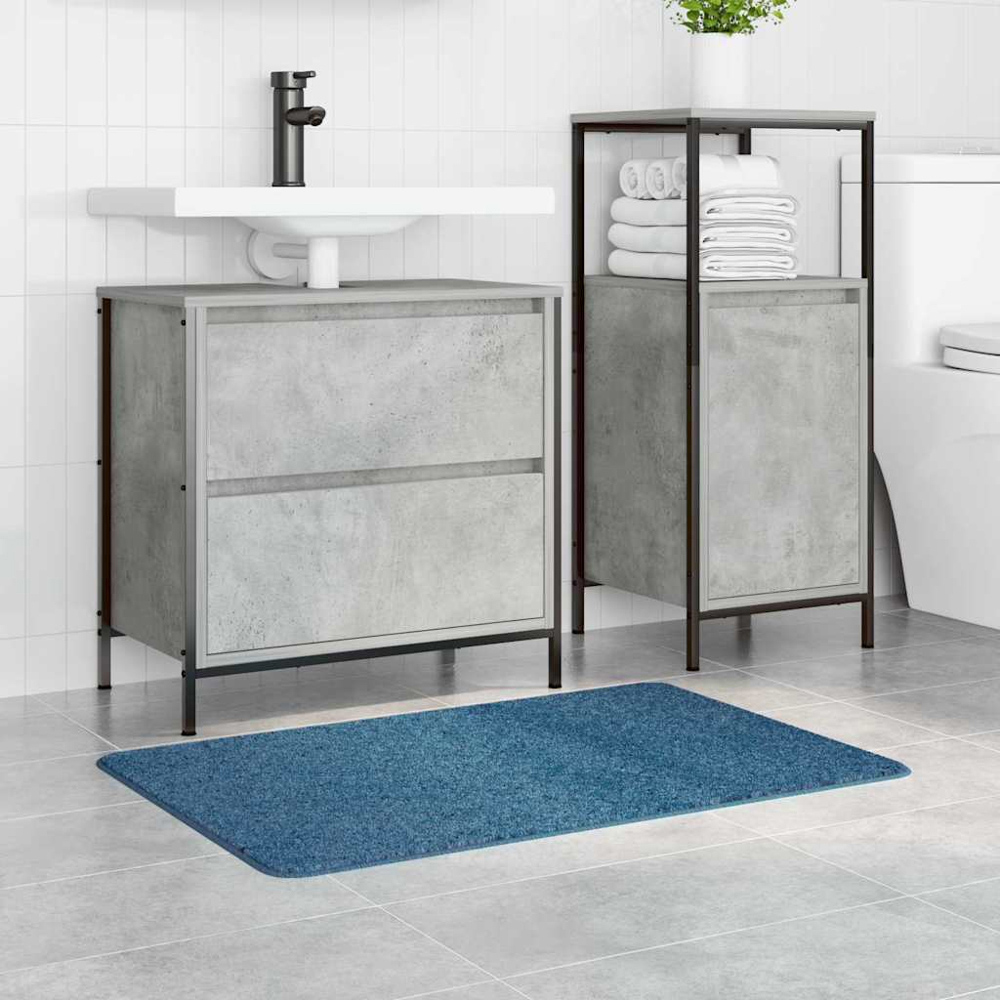 vidaXL Blue Anti-Slip Bath Mat 60 x 90cm Image 2