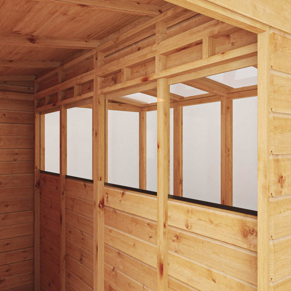 Mercia Woodsman Glass Apex 8 x 8ft Greenhouse Image 4