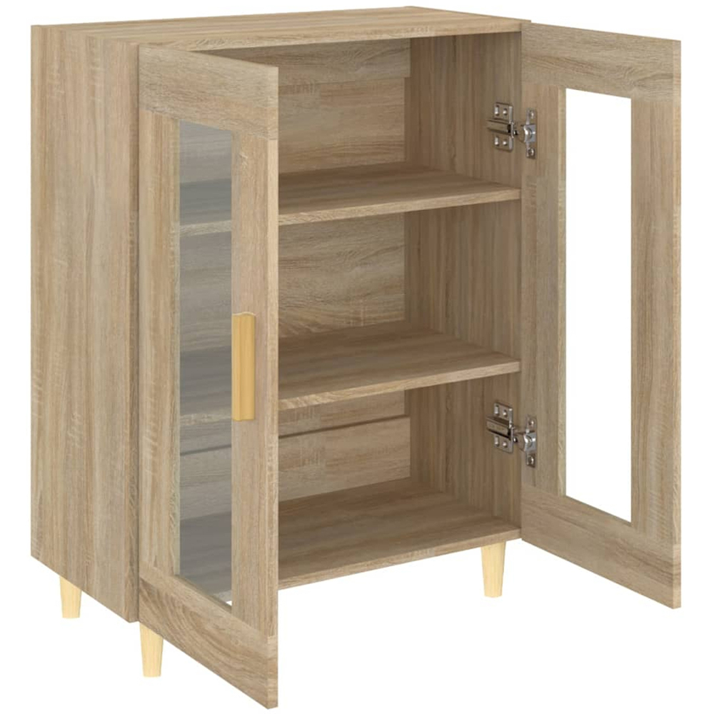 vidaXL 2 Door Sonoma Oak Small Sideboard Image 7