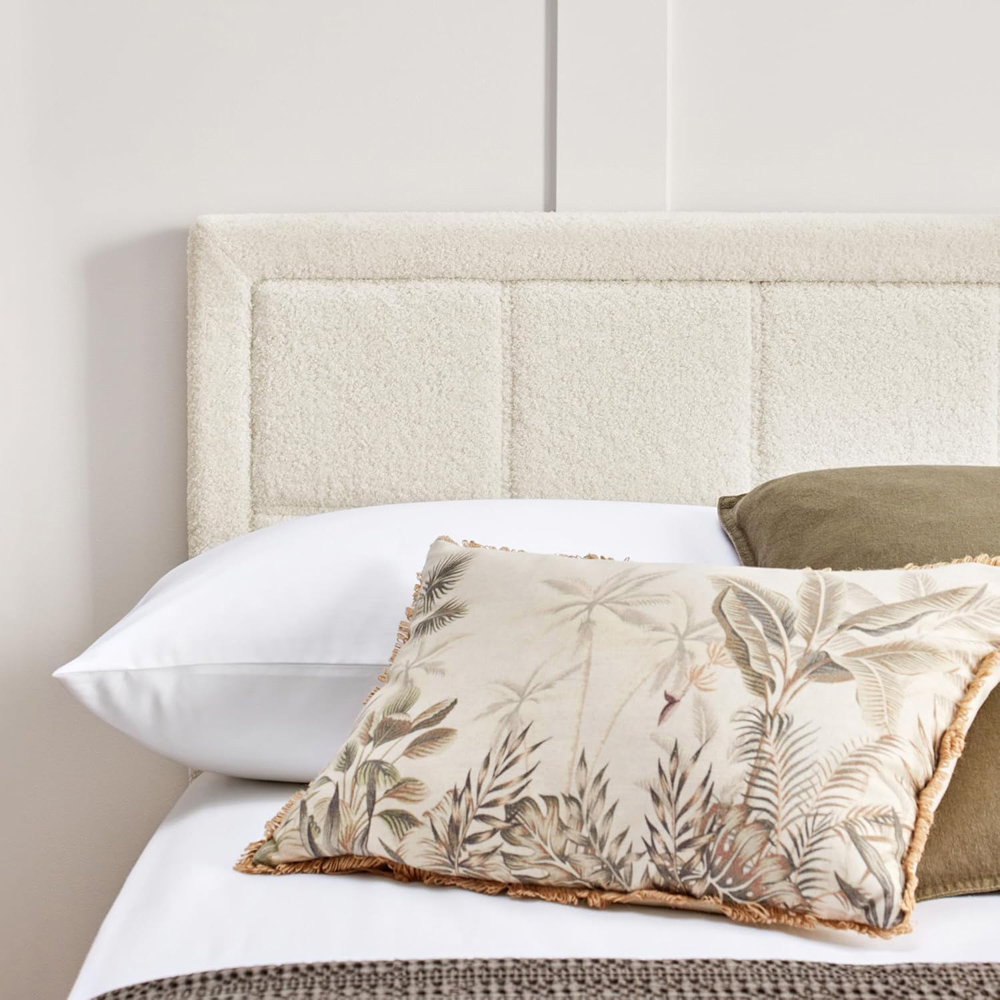 Home Treats King Size Boucle Plush Ottoman Storage Bed with Mattress Image 2