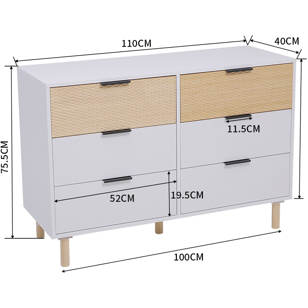 H&O Direct Modern Wooden Storage Cabinet Image 5