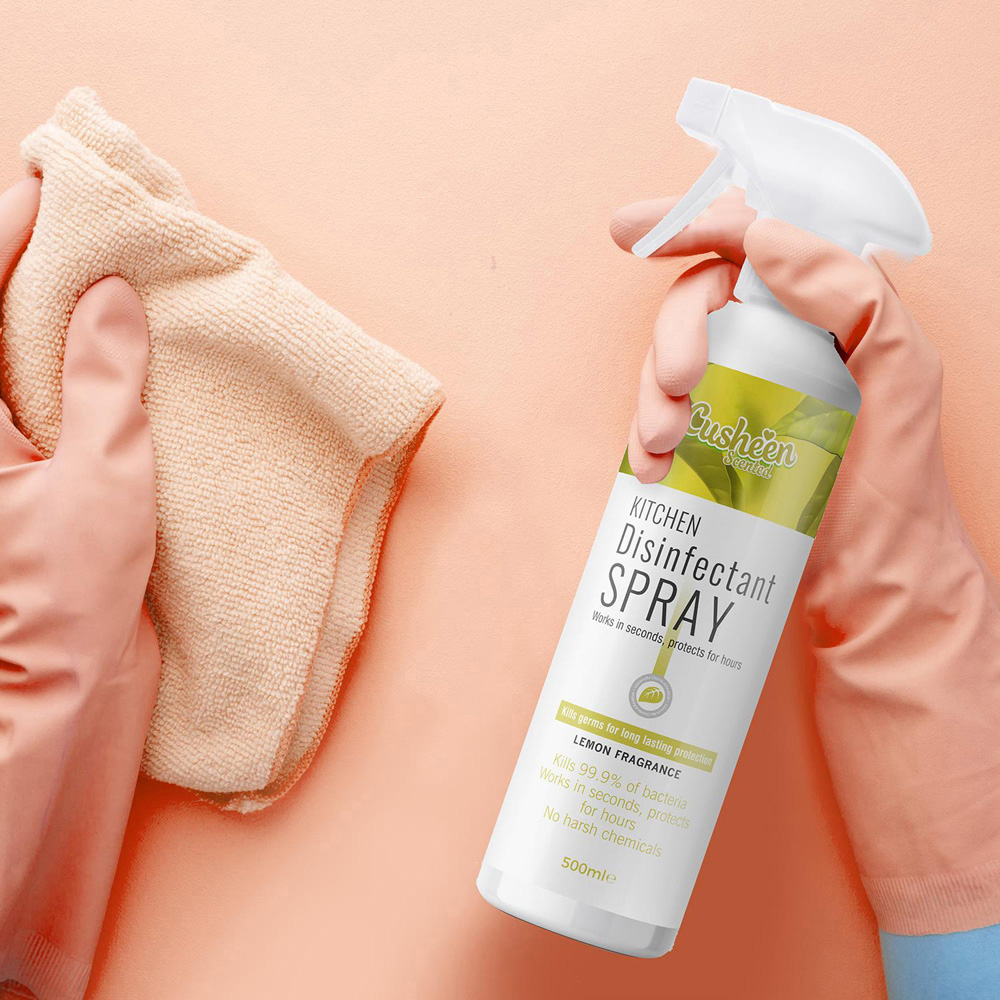 Cusheen Bathroom Cleaner and Disinfectant Spray Bundle 500ml Image 2
