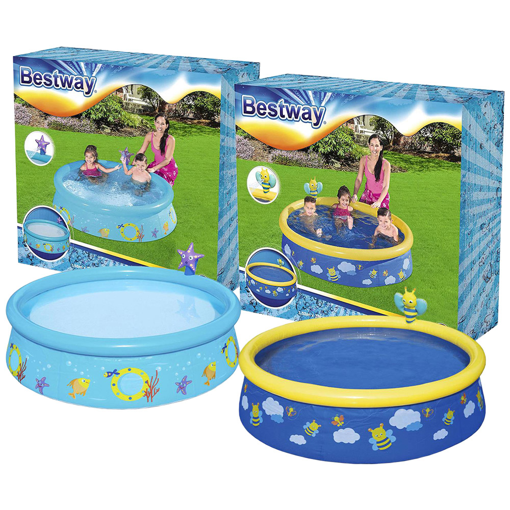 Bestway MyFirst Fast Set Kids Assorted Paddling Spray Pool 152 x 38cm Image 6