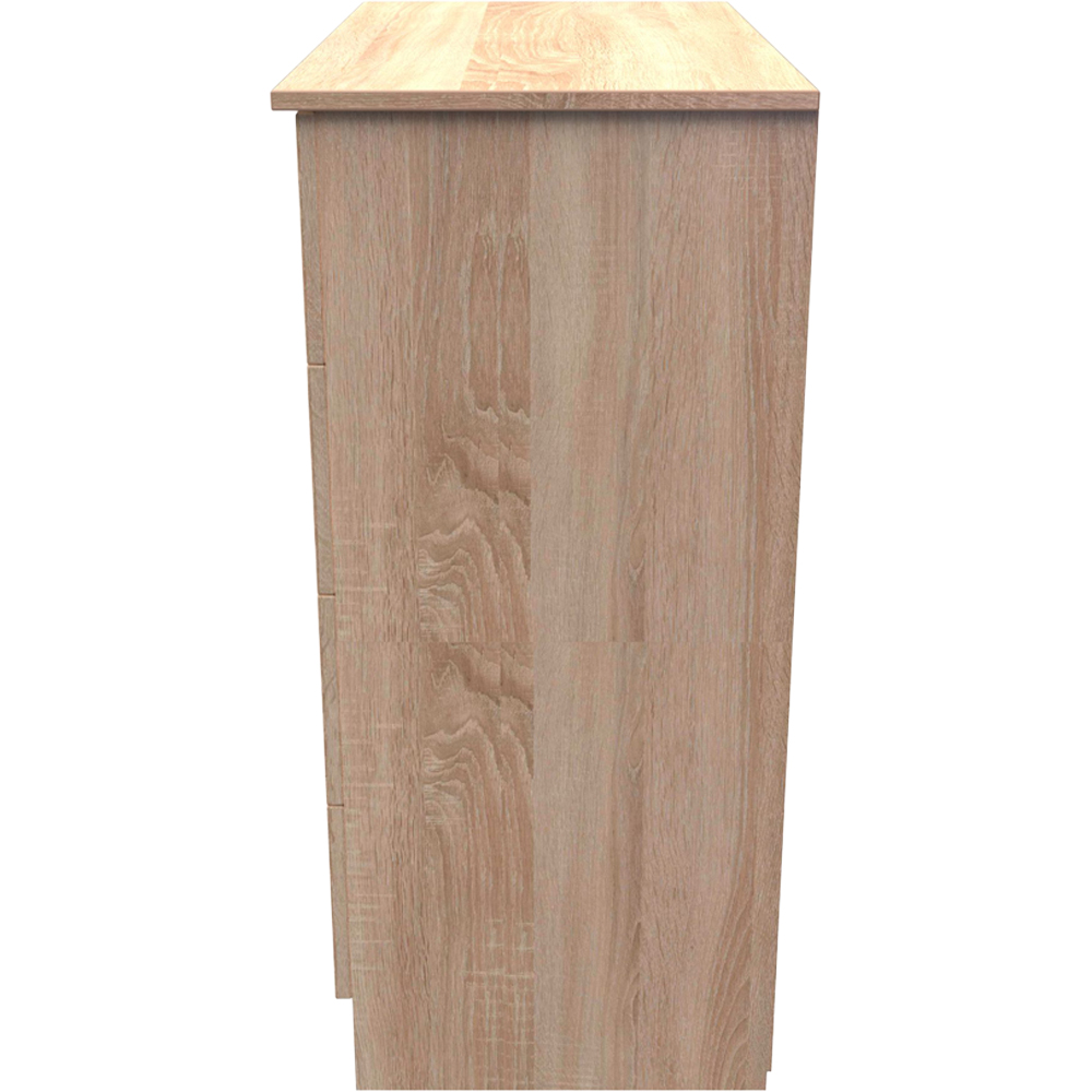 Crowndale Avon 4 Drawer Bardolino Oak Chest of Drawers Ready Assembled Image 3